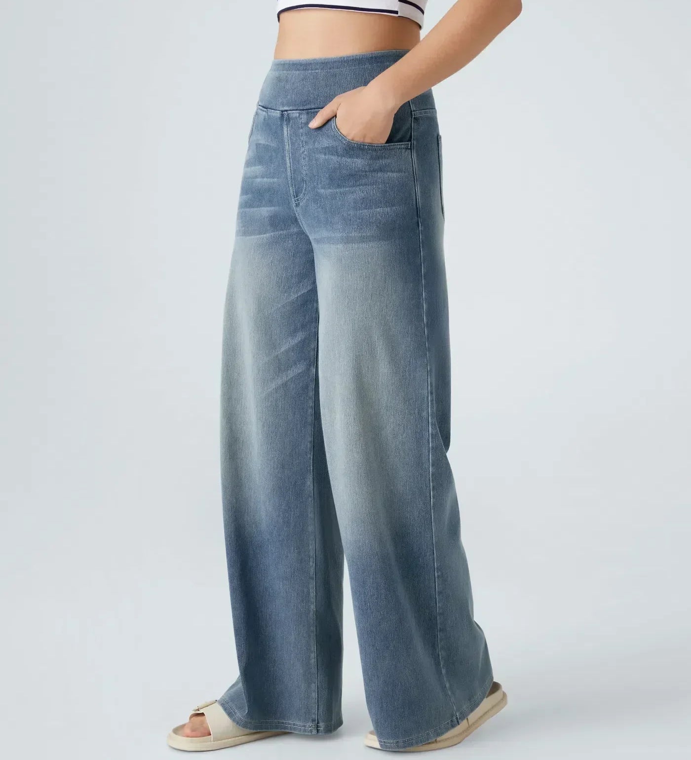 Eva | Comfortable & Stretch High-Waist Trousers