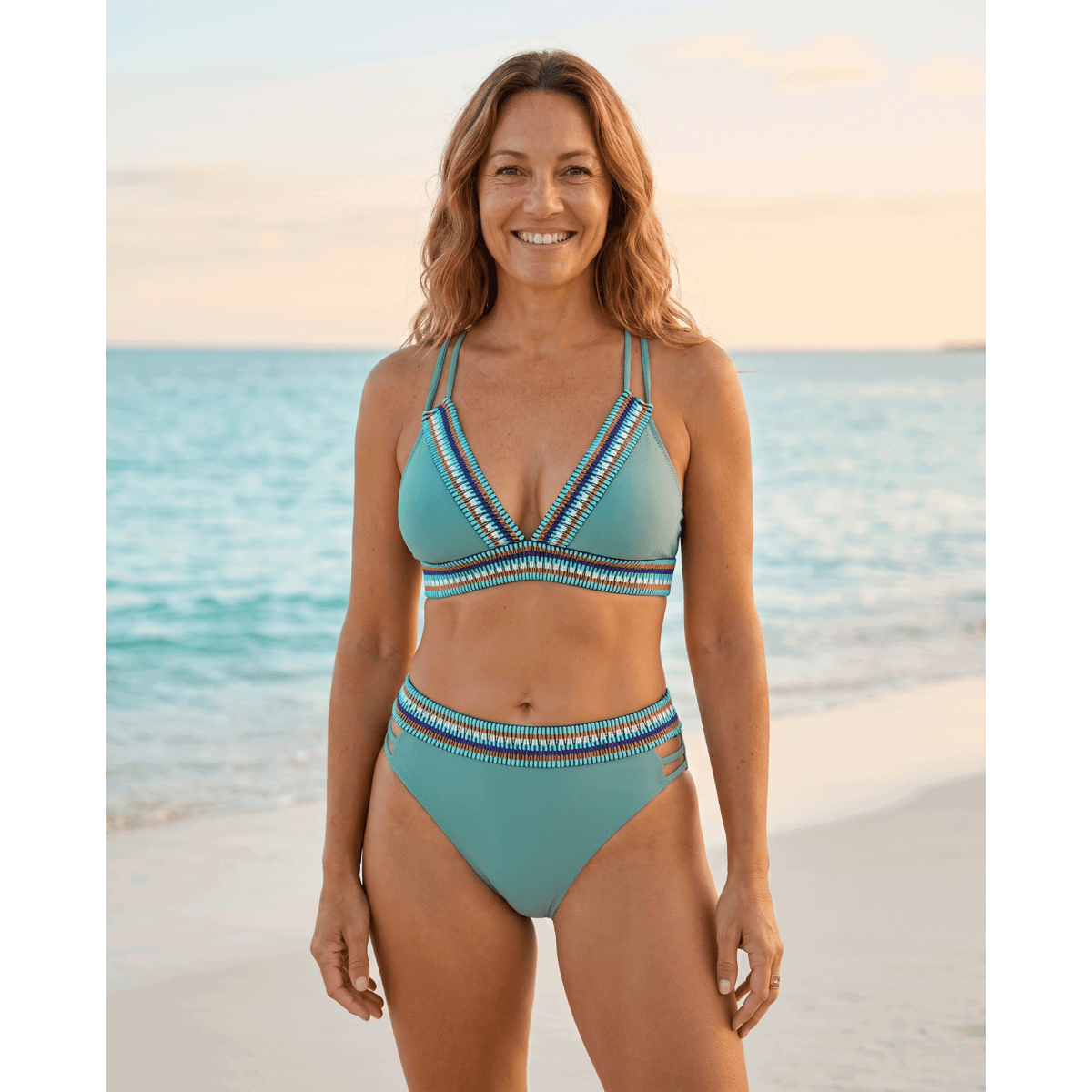 Elske | High-Waisted Boho Bikini Set - Velvet Haven