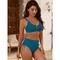 Emilia | High-Waisted Bikini with U-Ring Detail Top - Velvet Haven