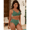 Emilia | High-Waisted Bikini with U-Ring Detail Top - Velvet Haven
