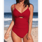 Esmee | Sculpting Open-Back Swimsuit - Velvet Haven