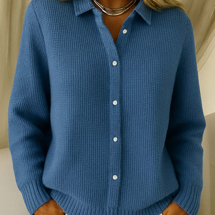 Scarlett | Classic Knitted Cardigan - Velvet Haven