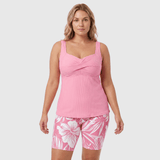 Famke | Floral Print Tankini & Shorts Set - Velvet Haven