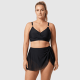 Hanne | High-Waisted Bikini with Mesh Skirt - Velvet Haven