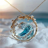 Ocean-Inspired Oath Pendant Necklace