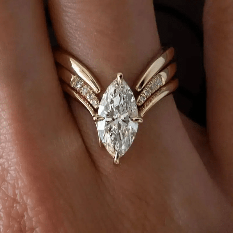 Drop Crown Gold Ring - Velvet Haven