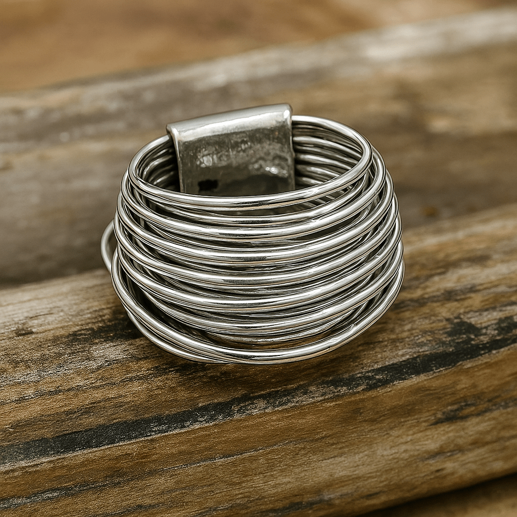 Vintage Layering Silver Ring - Velvet Haven