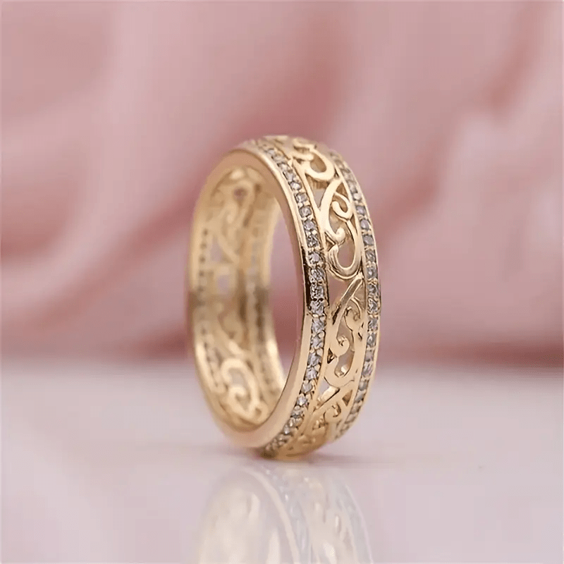 Bright Hollow Gold Ring - Velvet Haven
