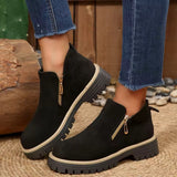 The Harper Faux Suede Ankle Boots