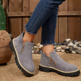 The Harper Faux Suede Ankle Boots