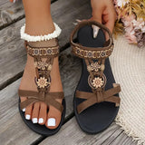 Women’s Lightweight Round-Toe Flat Sandals – Breathable Summer Style
