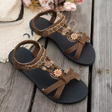 Women’s Lightweight Round-Toe Flat Sandals – Breathable Summer Style