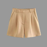 High-Waisted Tailored Shorts for Women