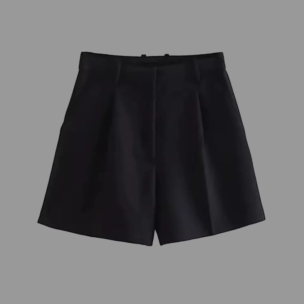 High-Waisted Tailored Shorts for Women