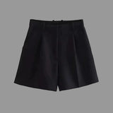 High-Waisted Tailored Shorts for Women