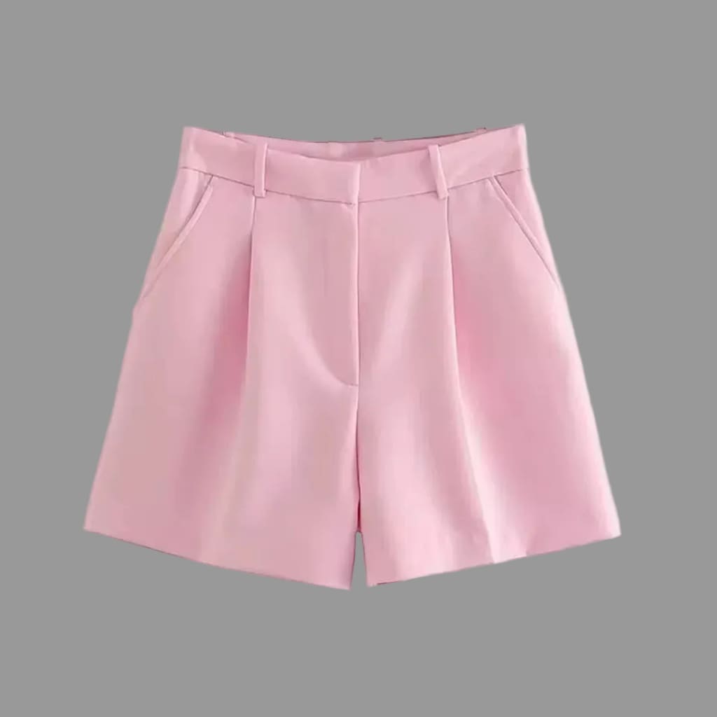 High-Waisted Tailored Shorts for Women