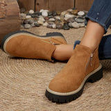 The Harper Faux Suede Ankle Boots