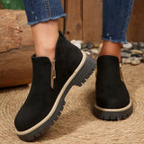 The Harper Faux Suede Ankle Boots