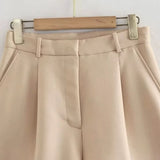High-Waisted Tailored Shorts for Women