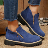 The Harper Faux Suede Ankle Boots