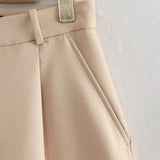 High-Waisted Tailored Shorts for Women