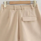 High-Waisted Tailored Shorts for Women