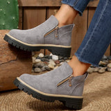 The Harper Faux Suede Ankle Boots