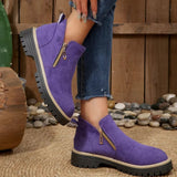 The Harper Faux Suede Ankle Boots