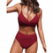 Jodi | High-Waisted V-Neck Bikini Set - Velvet Haven