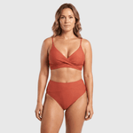 Jodi | High-Waisted V-Neck Bikini Set - Velvet Haven