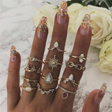 Unique Ring Set: 8 to 12 Pieces