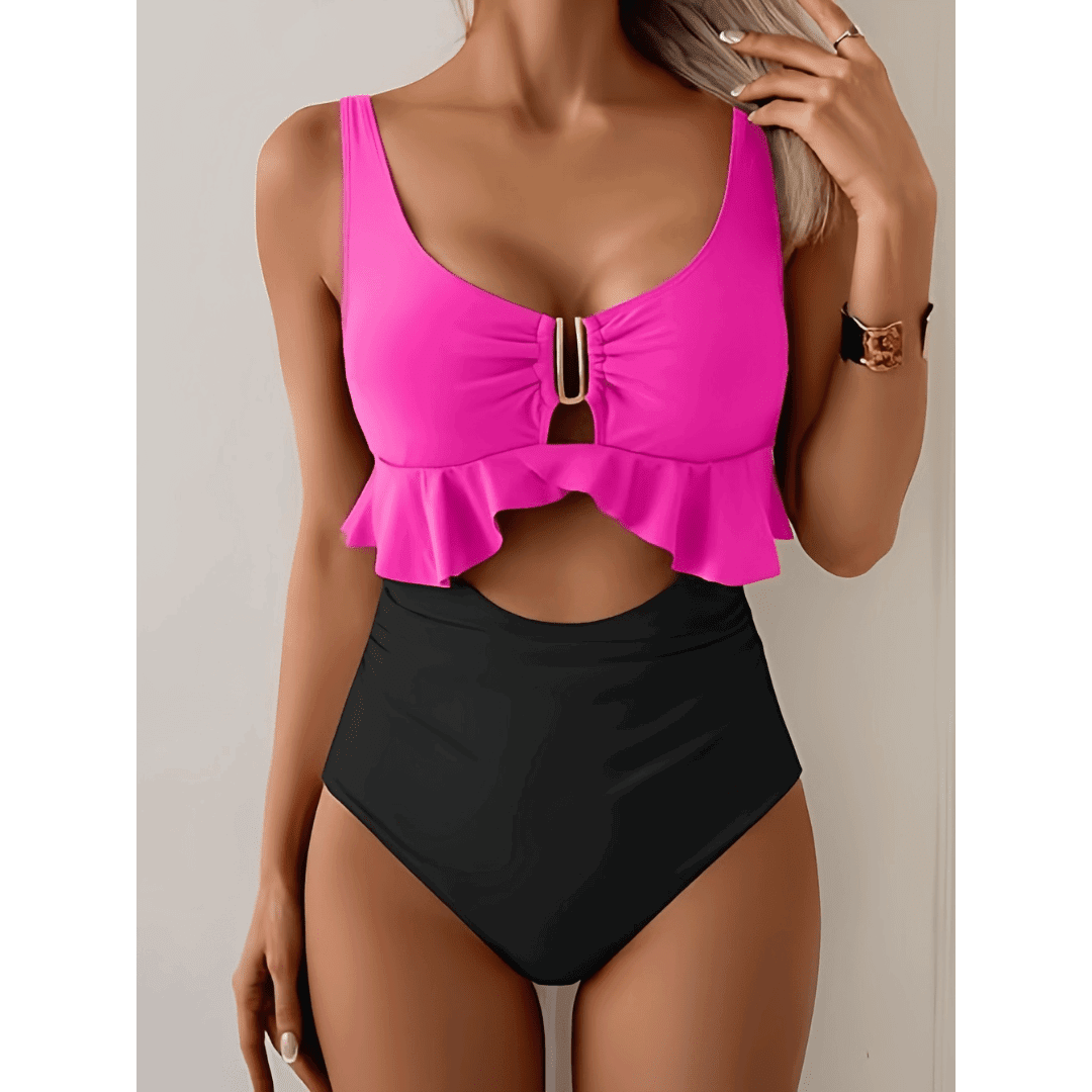 Lieke | Tummy Control Cut-Out Swimsuit - Velvet Haven