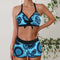 Linda | Floral Print Bikini Set with Boy Shorts - Velvet Haven