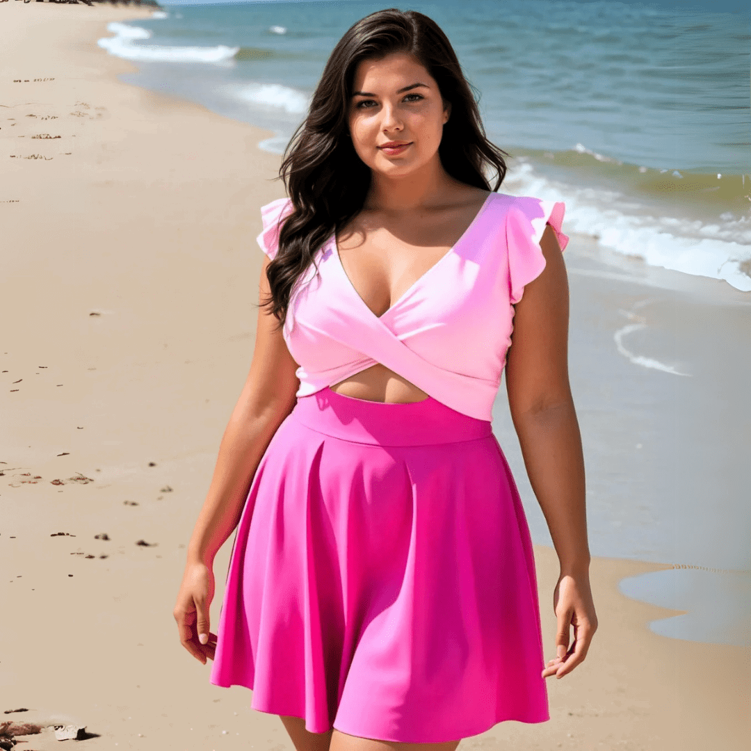 Lola | Flattering Swimdress with Built-in Shorts - Velvet Haven