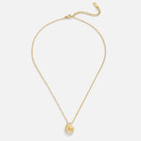 Crystal Shell Pendant Necklace