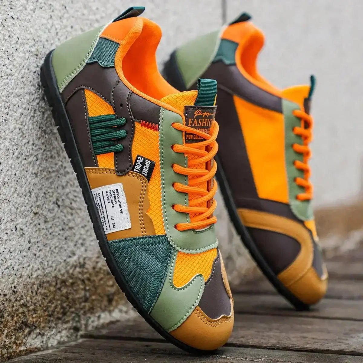 Luca | Retro Colourblock Trainers - Velvet Haven