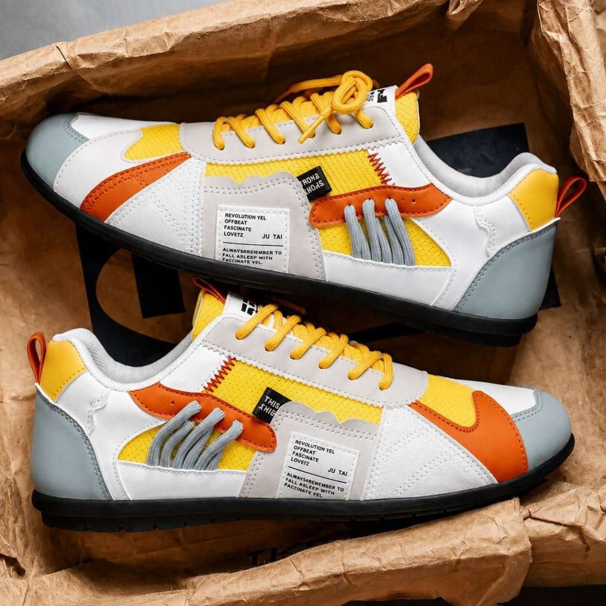Luca | Retro Colourblock Trainers - Velvet Haven