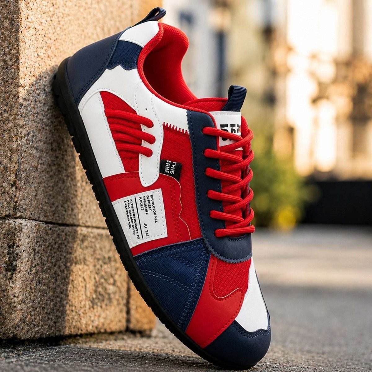 Luca | Retro Colourblock Trainers - Velvet Haven