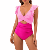Maartje | Slimming Swimsuit with Ruffle Details - Velvet Haven