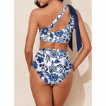 Marit | High-Waisted One-Shoulder Bikini Set - Velvet Haven
