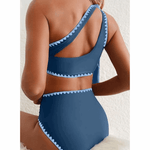Marit | High-Waisted One-Shoulder Bikini Set - Velvet Haven