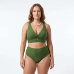 Melanie | Ribbed High-Waisted Bikini Set - Velvet Haven