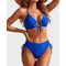 Nadia | Halterneck Push-Up Bikini Set with Tie-Front Detail - Velvet Haven