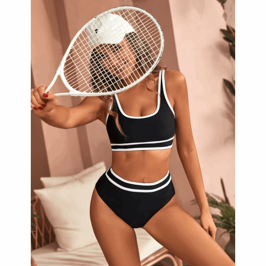 Novah | Sculpting High-Waisted Bikini Set - Velvet Haven