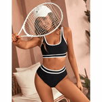 Novah | Sculpting High-Waisted Bikini Set - Velvet Haven