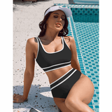 Novah | Sculpting High-Waisted Bikini Set - Velvet Haven
