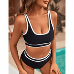 Novah | Sculpting High-Waisted Bikini Set - Velvet Haven