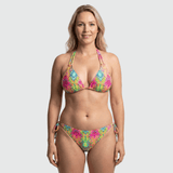 Pien | Neon Print Triangle Bikini Set - Velvet Haven