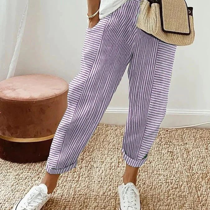 Matilda | Striped Trousers - Velvet Haven