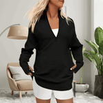 Quinn | Cozy Quarter Zip Jumper - Velvet Haven